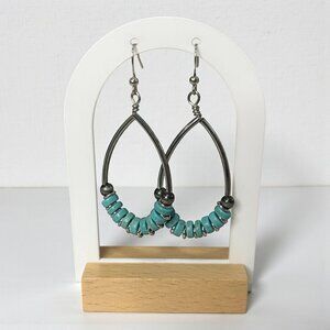 Simple Turquoise Drop Earring